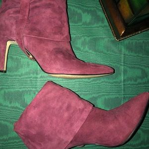 Calvin Klein Bethany kid suede slouch boots